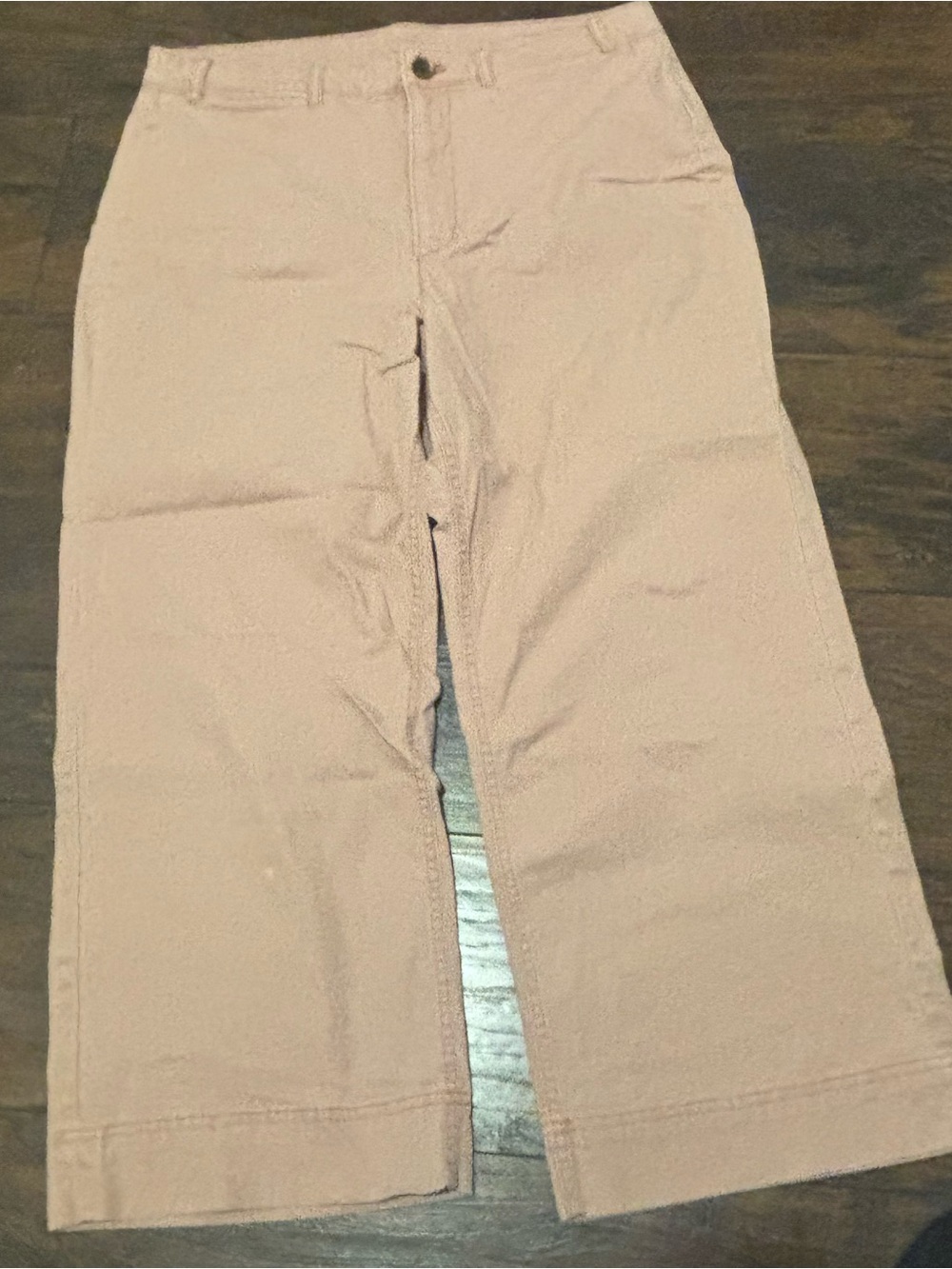 Old Navy Pinkish-Tan Cropped Wide-Leg Pants - Size 14
